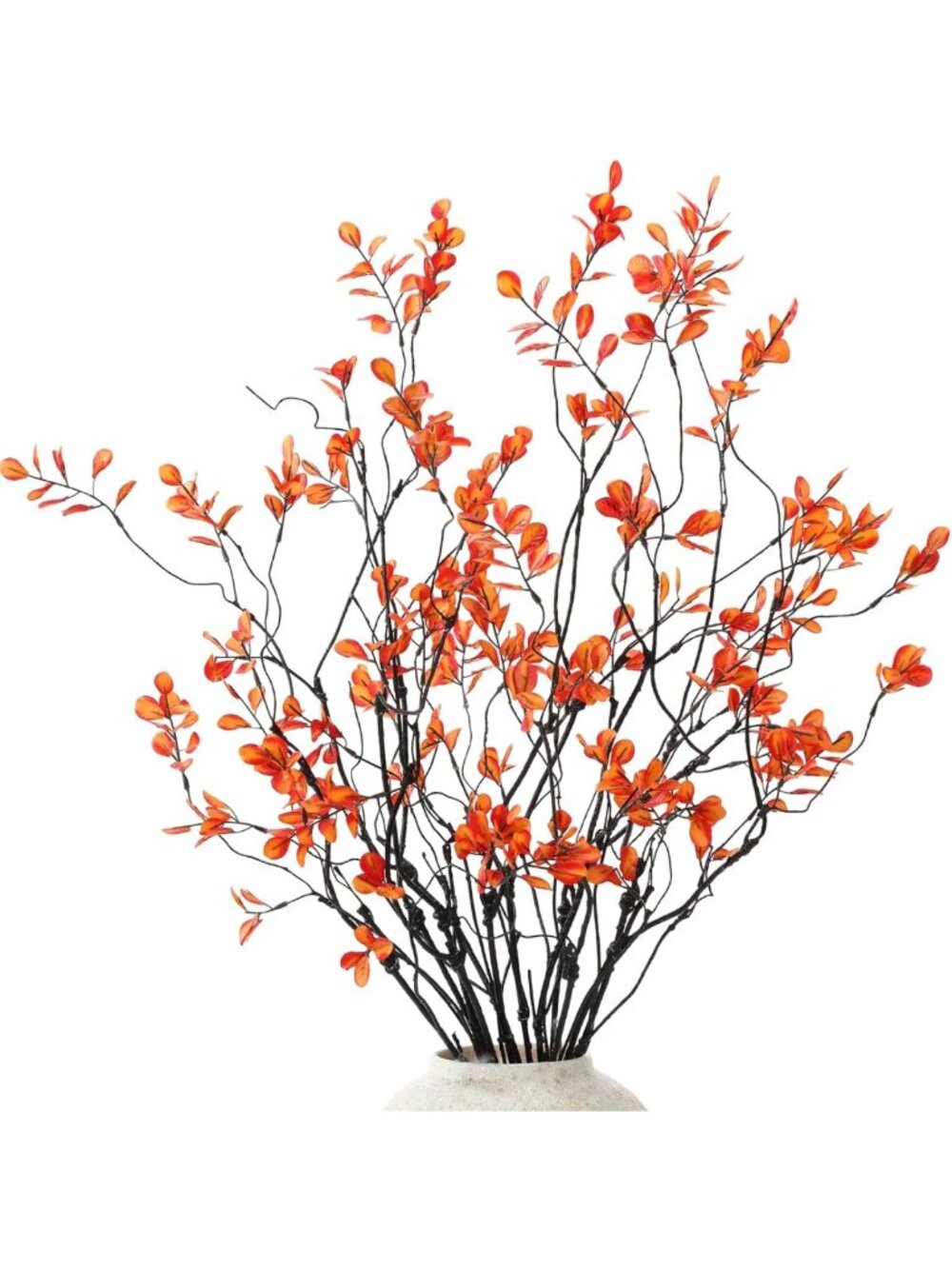 12 Pcs Faux Eucalyptus & Ficus Branches - 35.5" Long Stems for Home Decor